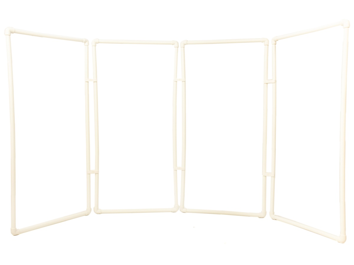 Frame for screens of 25 mm diameter pipes, 4 sections