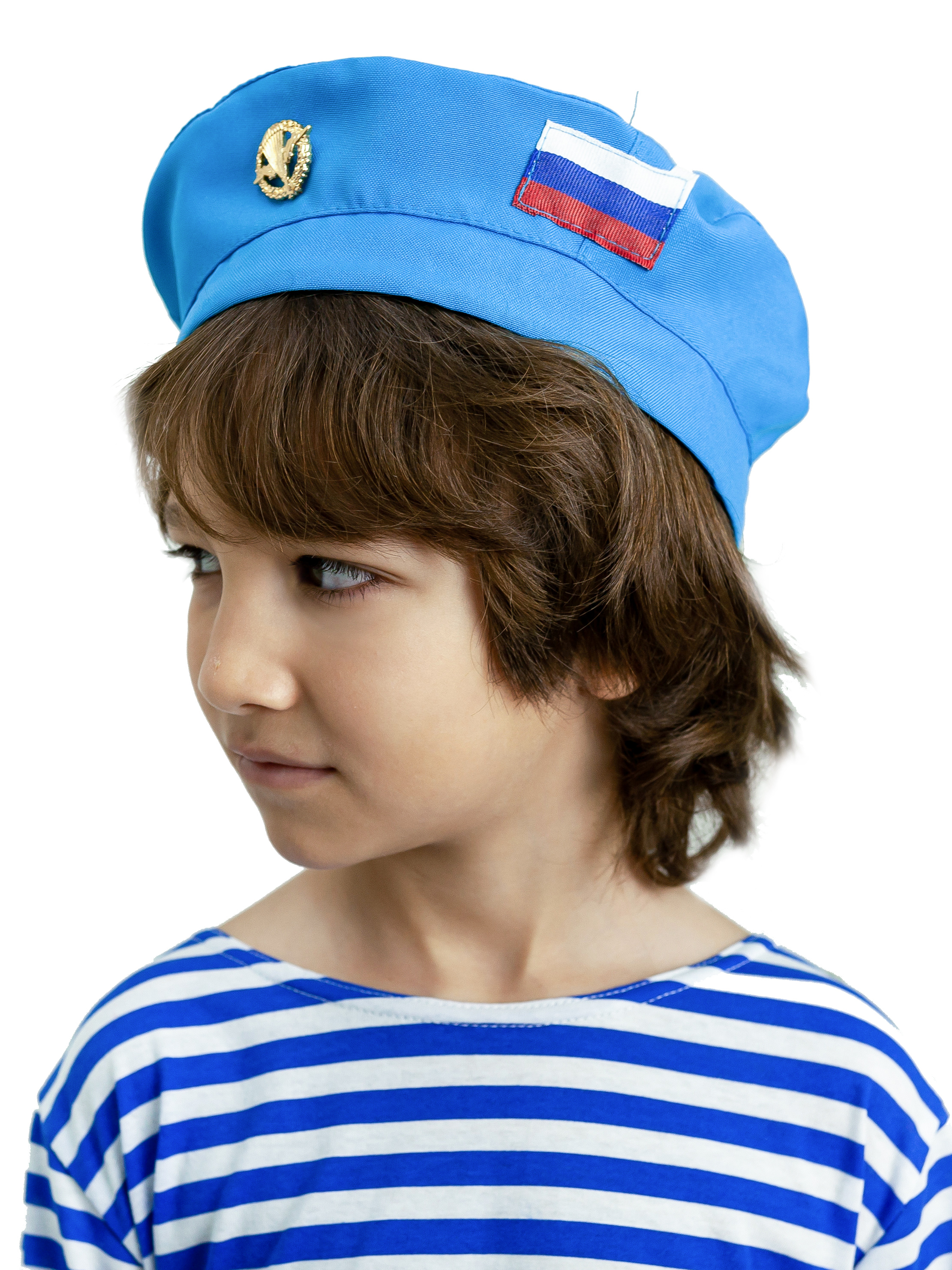 Paratrooper (horizontal-stripe undershirt + beret + belt)