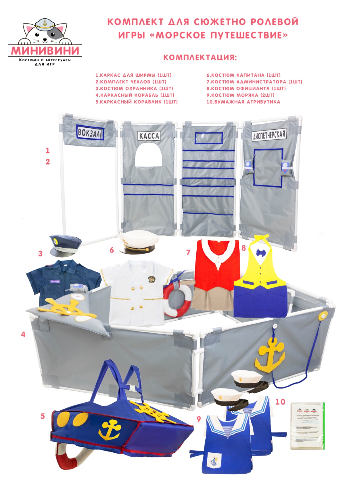 A set for the "Sea voyage"